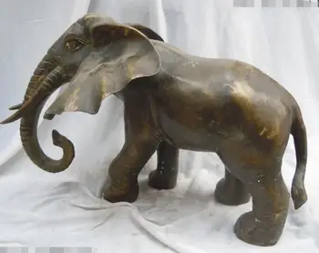12" China brass copper finely carved beautifully elephant Sculpture statue
12" China brass copper finely carved beautifully elephant Sculpture statue