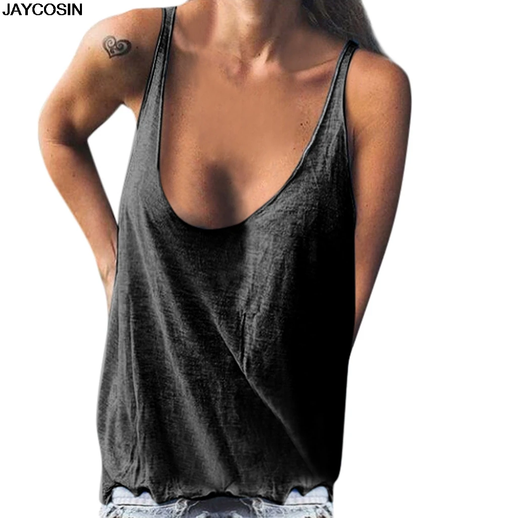 JAYCOSIN tank tops Women's Fashion V-neck Solid Sleeveless Loose Tank Top Blouse Sexy Short Sleeve Casual Pencil Sihouette 9513
JAYCOSIN tank tops Women's Fashion V-neck Solid Sleeveless Loose Tank Top Blouse Sexy Short Sleeve Casual Pencil Sihouette 9513