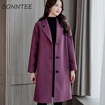 Blends 2020 Women Single Breasted Warm Pockets Overcoats Womens Long Solid Korean All-match Windbreaker Coat Straight Trendy
Blends 2020 Women Single Breasted Warm Pockets Overcoats Womens Long Solid Korean All-match Windbreaker Coat Straight Trendy