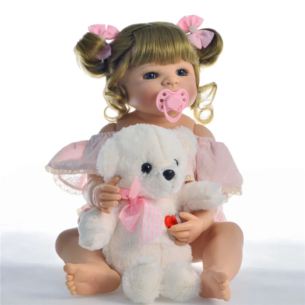 Lifelike vinyl newborn babies 23"57cm full silicone reborn baby girl doll bebes reborn toddler bonecas child gift toy dolls
Lifelike vinyl newborn babies 23"57cm full silicone reborn baby girl doll bebes reborn toddler bonecas child gift toy dolls