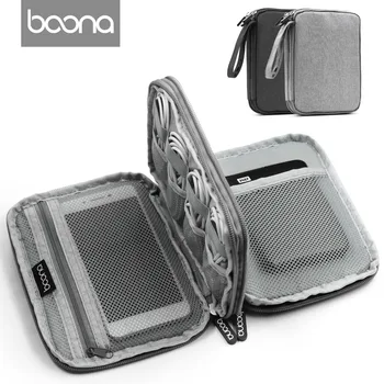 Boona Oxford Fabric Portable Double-layer Digital Storage Bag Tablet Cell Phone Protective Bag USB Organizer Case Insert Case
Boona Oxford Fabric Portable Double-layer Digital Storage Bag Tablet Cell Phone Protective Bag USB Organizer Case Insert Case