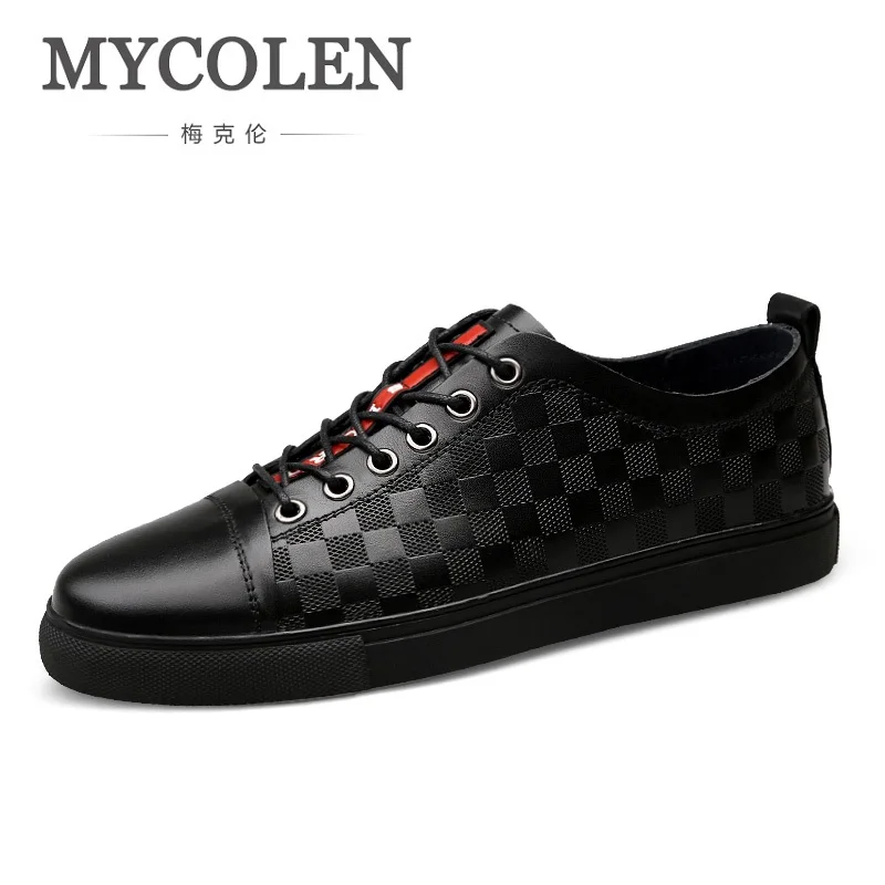 

MYCOLEN 2018 Men Casual Shoes Lace UP Fashion Sneakers Male Walking Shoes Spring Autumn Mens Flats Shoes Chaussure Hommes