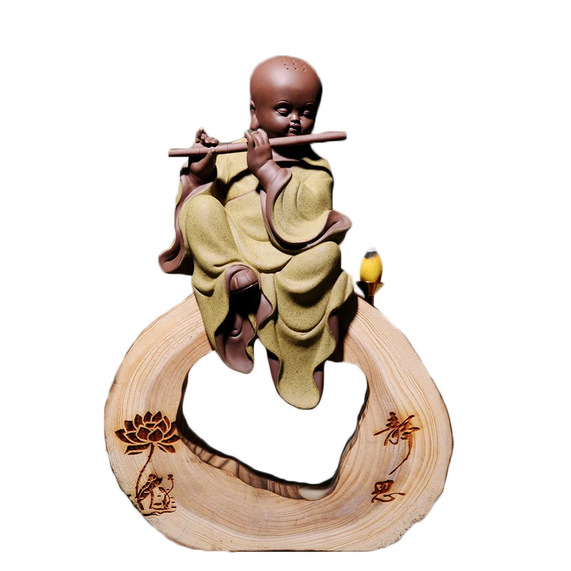 Separable Creative Arts & Crafts Monk Home Decor Backflow Incense Burner Teahouse Ornament Weathered Wood Incense Censer Tea Pet
Separable Creative Arts & Crafts Monk Home Decor Backflow Incense Burner Teahouse Ornament Weathered Wood Incense Censer Tea Pet