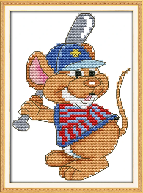 The sport mouse (6) - baseball , counted printed on fabric 14CT 11CT Cross Stitch kits,embroidery needlework Sets, Home Decor
The sport mouse (6) - baseball , counted printed on fabric 14CT 11CT Cross Stitch kits,embroidery needlework Sets, Home Decor