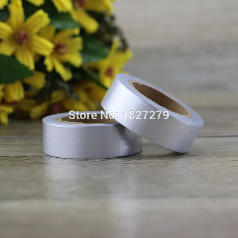 1pcs Silver Solid Foil Washi Tape Stationery Diy Scrapbooking Photo Album School Tools Kawaii Scrapbook Paper Washi tape gift
1pcs Silver Solid Foil Washi Tape Stationery Diy Scrapbooking Photo Album School Tools Kawaii Scrapbook Paper Washi tape gift