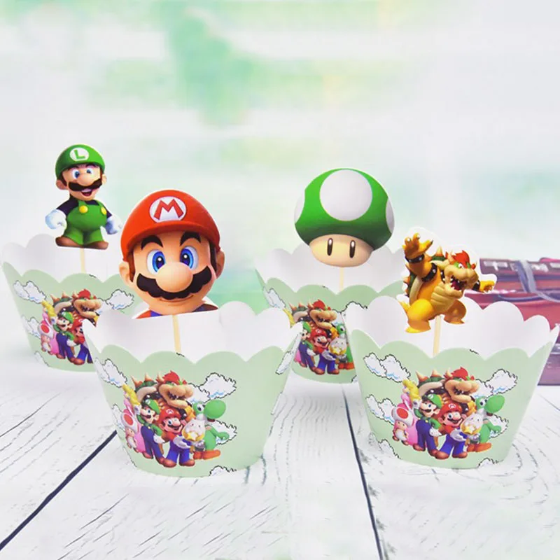 24Pcs/Pack Kids Boys Favors Super Mario Theme Decoration Baby Shower Cupcake Wrappers Happy Birthday Events Party Cake Toppers
24Pcs/Pack Kids Boys Favors Super Mario Theme Decoration Baby Shower Cupcake Wrappers Happy Birthday Events Party Cake Toppers