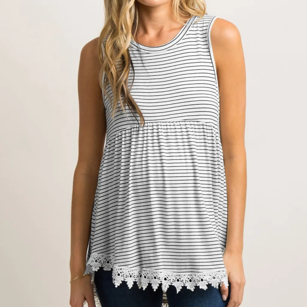 Ladies Pregnant clothes Women Vest Summer Breastfeeding Stripe Sleeveless nursing Tops Lace Shirt maternity camiseta lactancia
Ladies Pregnant clothes Women Vest Summer Breastfeeding Stripe Sleeveless nursing Tops Lace Shirt maternity camiseta lactancia