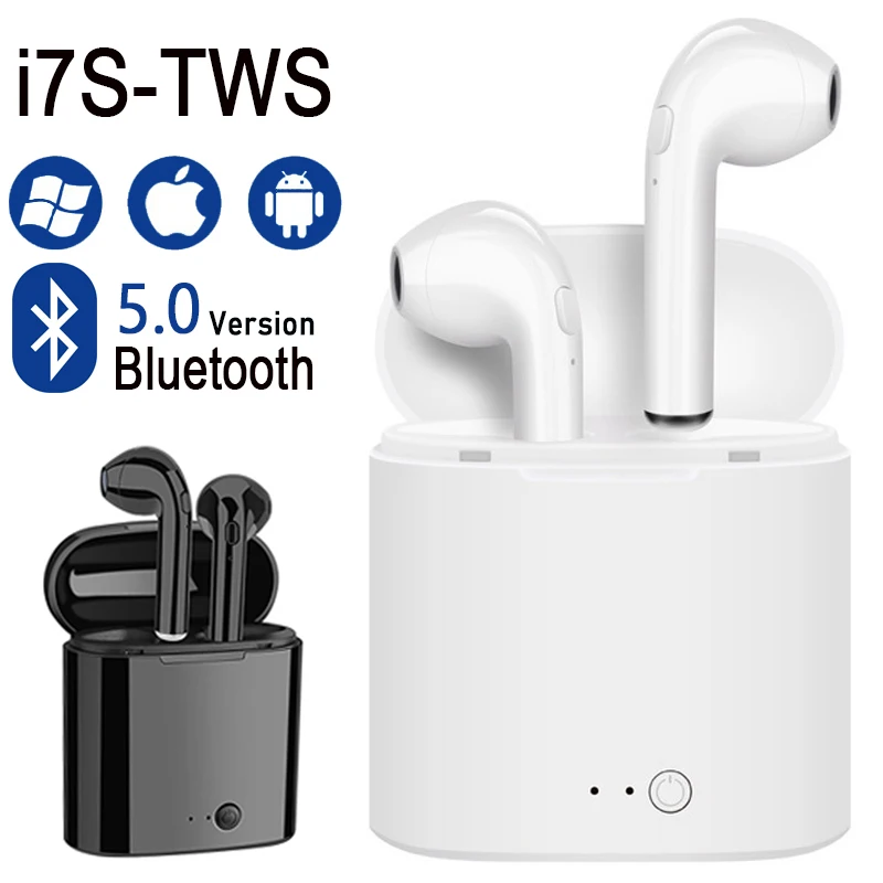 i7s TWS Mini Wireless Bluetooth Earphone Stereo Earbud Headset With Charging Box Mic For Iphone and All Smartphone air pods
i7s TWS Mini Wireless Bluetooth Earphone Stereo Earbud Headset With Charging Box Mic For Iphone and All Smartphone air pods