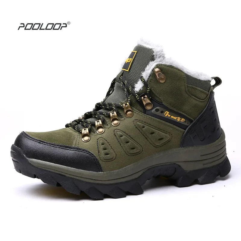Men Sneakers Winter Boots Warm fur lining Outdoor Sports Camping shoes Slip Resistance Lace-up Ankle Boots Climbing&Fishing Shoe 
Men Sneakers Winter Boots Warm fur lining Outdoor Sports Camping shoes Slip Resistance Lace-up Ankle Boots Climbing&Fishing Shoe