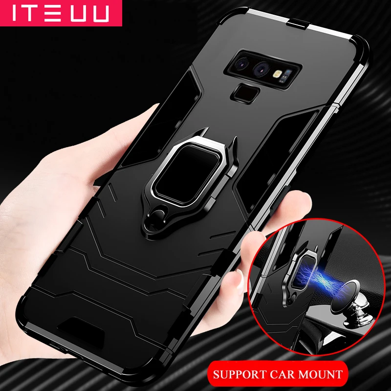 ITEUU Note9 Anti-knock Finger Ring Kickstand Armor Case for Samsung Galaxy Note 9 Cases Shockproof Stand Cover for Samsung Note9
ITEUU Note9 Anti-knock Finger Ring Kickstand Armor Case for Samsung Galaxy Note 9 Cases Shockproof Stand Cover for Samsung Note9