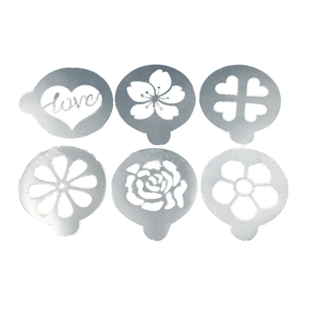 6Pcs/Set Coffee Stencil Plastic Milk Cake Cupcake Template Barista Cappuccino Latte Printing Model Spray Decoration Tool LBShipp
6Pcs/Set Coffee Stencil Plastic Milk Cake Cupcake Template Barista Cappuccino Latte Printing Model Spray Decoration Tool LBShipp