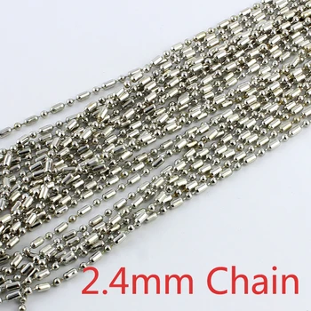 Fashion Chains Findings Iron Metal 9 Colors 2.4mm 1 by 1 Bamboo Ball Beads Jewelry Necklace Bracelet Links 100 Meters/Troll
Fashion Chains Findings Iron Metal 9 Colors 2.4mm 1 by 1 Bamboo Ball Beads Jewelry Necklace Bracelet Links 100 Meters/Troll