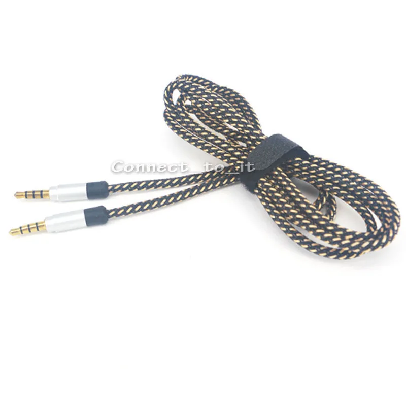 10 Pieces Aux Cable Car 3.5mm to 3.5mm Jack Gold Plug Audio Cable Male to Male 1.5 Meters Aux Cord 4 ploe
10 Pieces Aux Cable Car 3.5mm to 3.5mm Jack Gold Plug Audio Cable Male to Male 1.5 Meters Aux Cord 4 ploe
