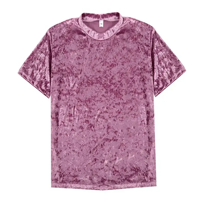 Women's Casual T-shirt Soft Velvet Summer Solid Tee Top Short Sleeve Pink T shirt
Women's Casual T-shirt Soft Velvet Summer Solid Tee Top Short Sleeve Pink T shirt