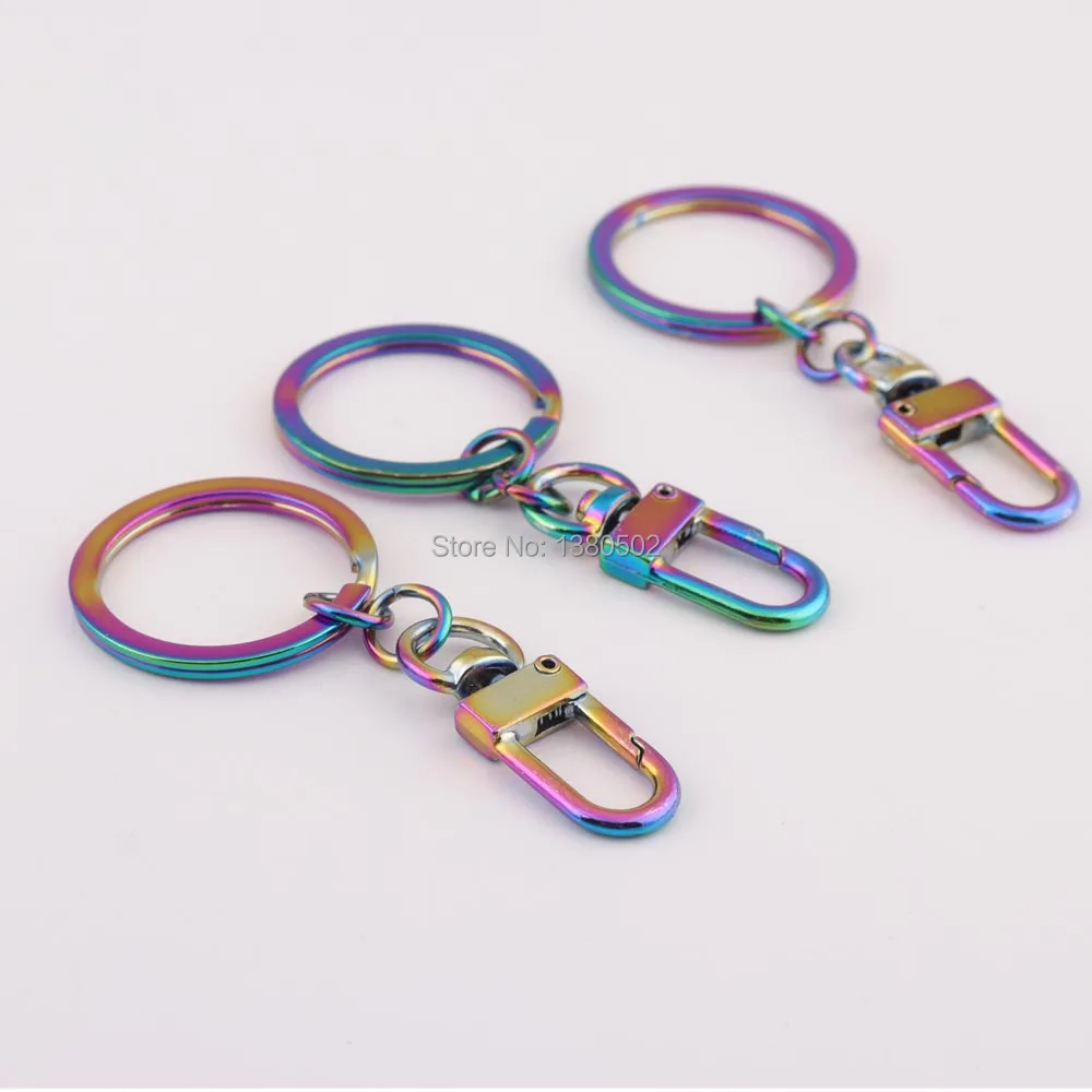 5PCS/lot beautiful rainbow multicolor fashion vacuum plating swivel snap hooks key chain key ring buckle for decoration
5PCS/lot beautiful rainbow multicolor fashion vacuum plating swivel snap hooks key chain key ring buckle for decoration