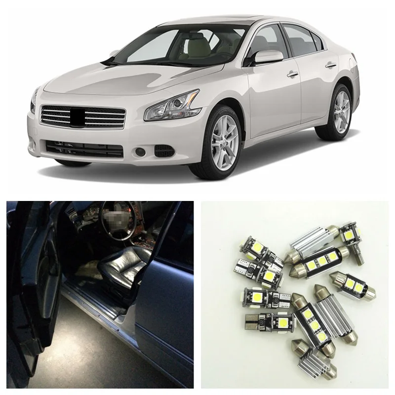 12pcs Xenon White LED Light Bulbs Interior Package Kit For Nissan Maxima 2009-2014 Map Dome Trunk License Plate Lamp Nissan-B-10
12pcs Xenon White LED Light Bulbs Interior Package Kit For Nissan Maxima 2009-2014 Map Dome Trunk License Plate Lamp Nissan-B-10