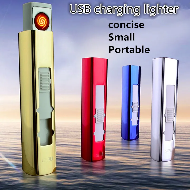 USB Windproof flameless electric cigar charging Cigarette lighter Plasma Electronic No gas Pulse Small Thin Smokeless lighters
USB Windproof flameless electric cigar charging Cigarette lighter Plasma Electronic No gas Pulse Small Thin Smokeless lighters