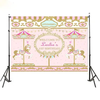 Olorful Pink and Golden Carousel Birthday Girls Background Photo Studio Camera Fotografica Baby Shower Background Photography
Olorful Pink and Golden Carousel Birthday Girls Background Photo Studio Camera Fotografica Baby Shower Background Photography