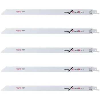 5Pcs S1222VE 12" Bimetal Reciprocating Sabre Saw Blades For Metal & Wood Cutting
5Pcs S1222VE 12" Bimetal Reciprocating Sabre Saw Blades For Metal & Wood Cutting