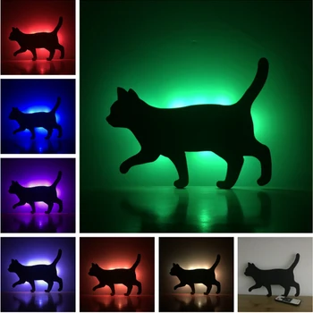 Amroe RC control LED RGB Night light Walking Cat Wall lustre Porch Kid lamp bedroom Decoration Path lava lampara Desk Table lamp
Amroe RC control LED RGB Night light Walking Cat Wall lustre Porch Kid lamp bedroom Decoration Path lava lampara Desk Table lamp