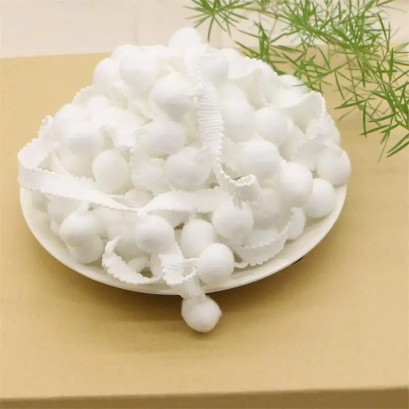 White pom pom cotton lace clothing accessories Ribbon accessories DIY accessories
White pom pom cotton lace clothing accessories Ribbon accessories DIY accessories