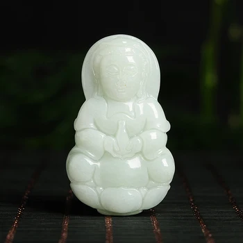 Natural A goods pale green glutinous white jade Guanyin pendant burmese jade small Guanyin jade Pendant
Natural A goods pale green glutinous white jade Guanyin pendant burmese jade small Guanyin jade Pendant