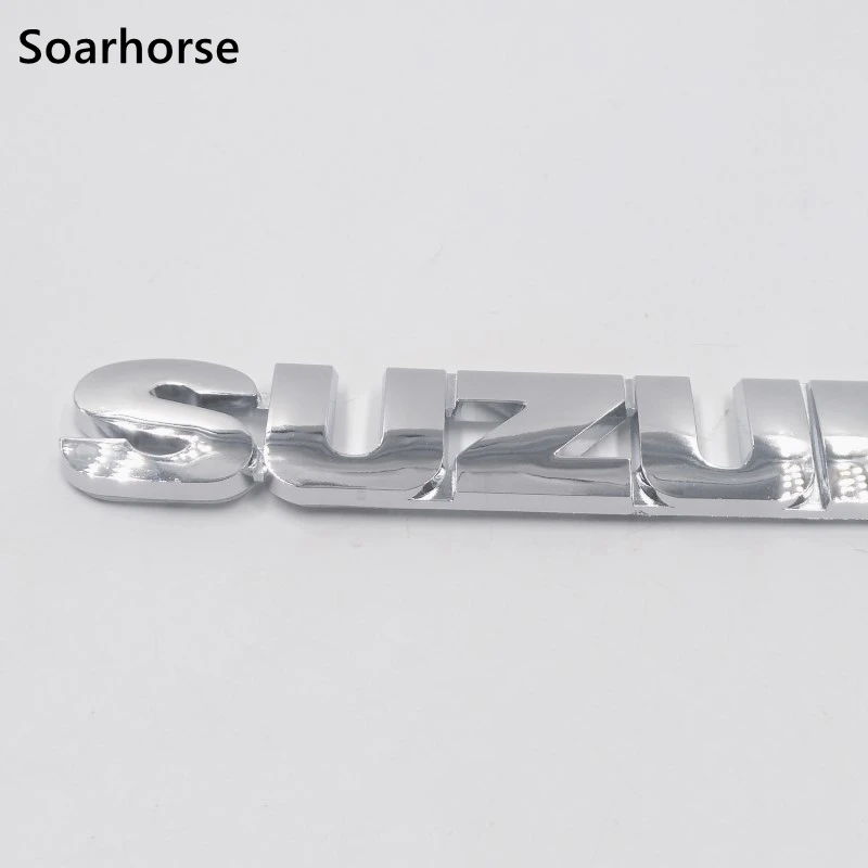 For Suzuki 3D Chrome Emblem Auto Letters Decoration Nameplate Sticker