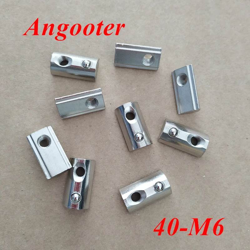 50pcs M6 T Spring Nuts 40-M6 Half Round Elasticity Nuts for 4040 Series Match use slot 8mm Aluminum Profiles
50pcs M6 T Spring Nuts 40-M6 Half Round Elasticity Nuts for 4040 Series Match use slot 8mm Aluminum Profiles