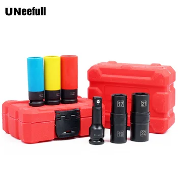 Pneumatic Wrench CR-MO Socket Set(17mm 19mm 21mm 22mm)Work with ratchet wrench connecting rod For Car autoTire Repair tool
Pneumatic Wrench CR-MO Socket Set(17mm 19mm 21mm 22mm)Work with ratchet wrench connecting rod For Car autoTire Repair tool