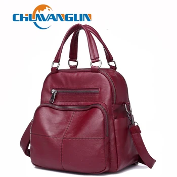 Chuwanglin Multifunction women leather backpack new fashion Mommy bag casual feminine Daily backpack travel bags C6889
Chuwanglin Multifunction women leather backpack new fashion Mommy bag casual feminine Daily backpack travel bags C6889