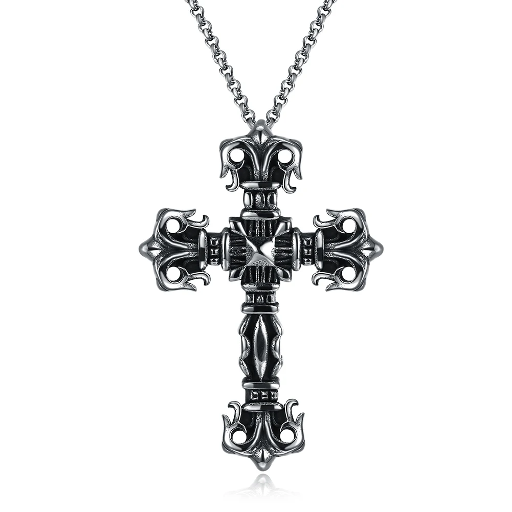 Fashion personality necklace cross titanium steel popular necklace punk style wind pendant necklace hip hop rock necklace
Fashion personality necklace cross titanium steel popular necklace punk style wind pendant necklace hip hop rock necklace