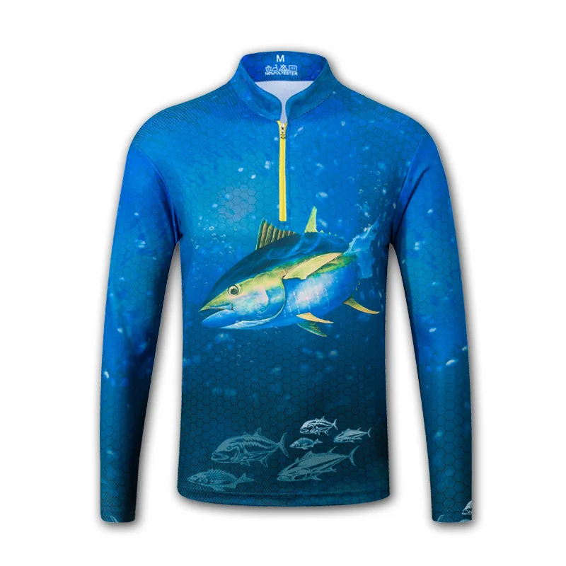 Stand Collar Long Sleeve Fishing Clothes M-3XL Breathable Men Fishing Shirt Anti-UV Fishing Jacket for Summer Spring
Stand Collar Long Sleeve Fishing Clothes M-3XL Breathable Men Fishing Shirt Anti-UV Fishing Jacket for Summer Spring