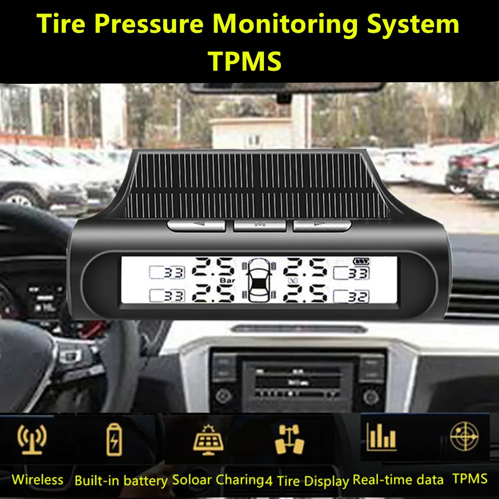 Solor Power Car TPMS Tire Pressure Monitoring System Wireless Tire Pressure Sensor USB Charging Car Trye Pressure Alarm Monitor
Solor Power Car TPMS Tire Pressure Monitoring System Wireless Tire Pressure Sensor USB Charging Car Trye Pressure Alarm Monitor