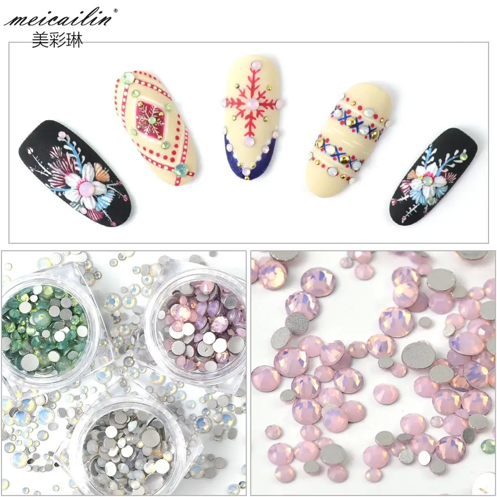 200 pcs/Box Mix Size Glitter Shiny Opal Rhinestones for Nails Protein Pink Resin Manicure Crystal Diamond 3D Nail Art Decoration
200 pcs/Box Mix Size Glitter Shiny Opal Rhinestones for Nails Protein Pink Resin Manicure Crystal Diamond 3D Nail Art Decoration