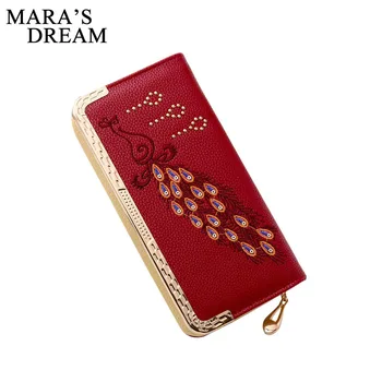 Mara's Dream 2018 New Women Wallets PU Glitter Long Zipper Peacock Embroidery Credit Card Coin Organizer Ladies Clutch Handbags
Mara's Dream 2018 New Women Wallets PU Glitter Long Zipper Peacock Embroidery Credit Card Coin Organizer Ladies Clutch Handbags