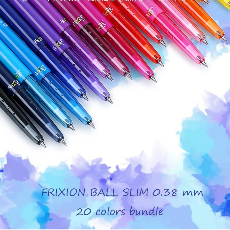 LifeMaster Pilot FriXion Ball Slim Gel Pen 0.38mm 20 Color Bundle Ink Erasable LFBS-18UF Kawaii Stationery
LifeMaster Pilot FriXion Ball Slim Gel Pen 0.38mm 20 Color Bundle Ink Erasable LFBS-18UF Kawaii Stationery