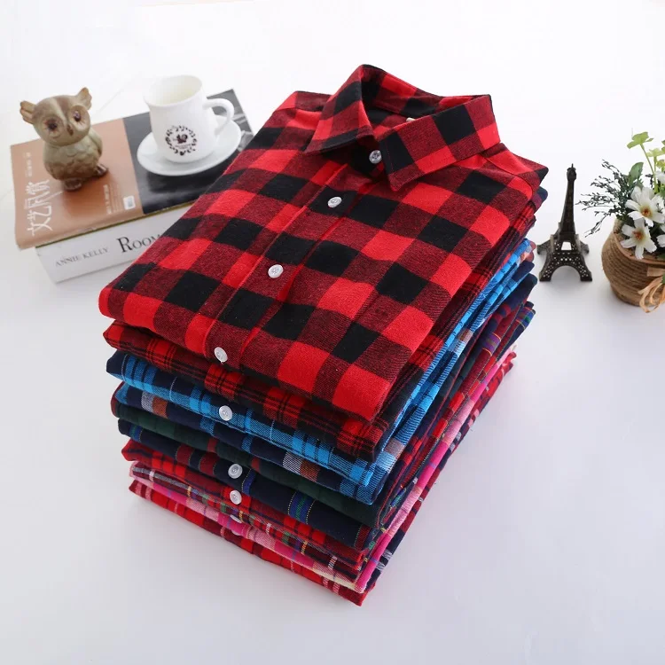 2018 New Casual Plaid Shirts Blouses Women 100% Cotton College Style Long Sleeve Blouse Female Shirts Blusas Tops Plus Size 5XL
2018 New Casual Plaid Shirts Blouses Women 100% Cotton College Style Long Sleeve Blouse Female Shirts Blusas Tops Plus Size 5XL