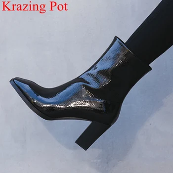 2018 new arrival zipper high heels ankle boots square toe runway concise fashion boots brand elegant party nightclub shoes L23
2018 new arrival zipper high heels ankle boots square toe runway concise fashion boots brand elegant party nightclub shoes L23