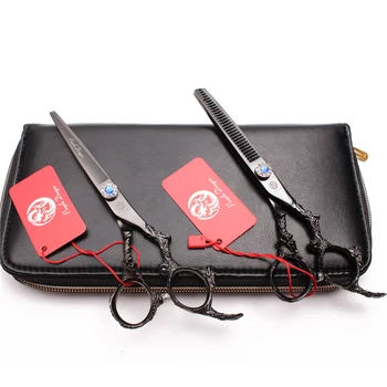 5.5" 16cm 440C Purple Dragon Hairdressing Scissors Thinning Scissors Cutting Shears Haircut Set Professional Hair Scissors Z9005
5.5" 16cm 440C Purple Dragon Hairdressing Scissors Thinning Scissors Cutting Shears Haircut Set Professional Hair Scissors Z9005