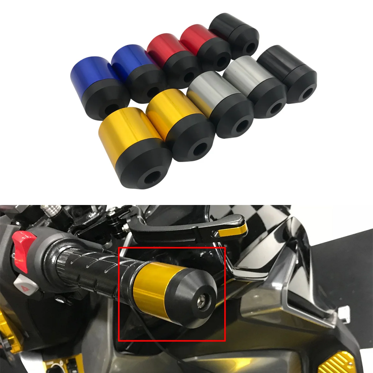 Universal 7/8'' 22mm Stainless Steel Motorbike Motorcycle Heavy Handlebar Ends Handle Bar Cap Cover Handlebar End Plugs Sliders
Universal 7/8'' 22mm Stainless Steel Motorbike Motorcycle Heavy Handlebar Ends Handle Bar Cap Cover Handlebar End Plugs Sliders