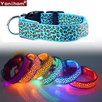 Pet Dog Collar LED Luminous Leopard Collar Perro Nylon Dog Light Night Safety Glowing Dogs Collar for Small Dogs Puppy Chihuahua
Pet Dog Collar LED Luminous Leopard Collar Perro Nylon Dog Light Night Safety Glowing Dogs Collar for Small Dogs Puppy Chihuahua