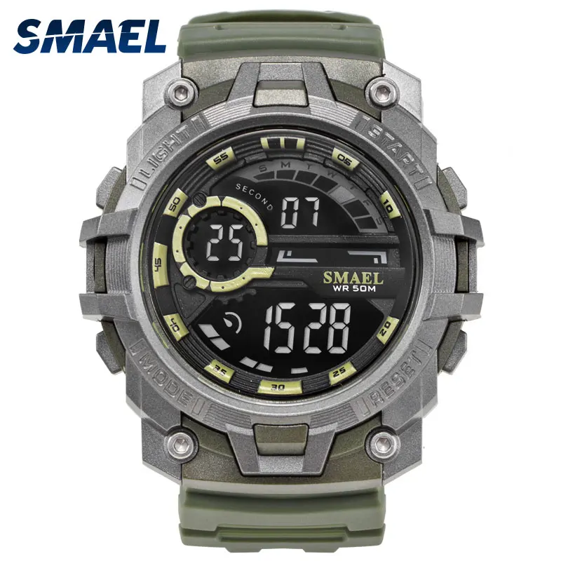 SMAEL Brand Military Watches Army LED Backlight Fashion Male Clock Casual Men Watch Big Dial Sport Watches 5Bar Waterproof1701
SMAEL Brand Military Watches Army LED Backlight Fashion Male Clock Casual Men Watch Big Dial Sport Watches 5Bar Waterproof1701