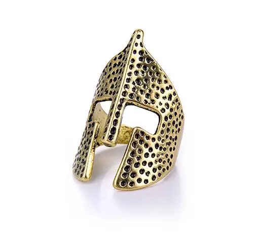 Vintage Adjustable Finger Spartan Hero Helmet Mask Ring Cool Antique Biker Punk Rock Rap Stainless Steel Men Jewelry Finger Ring
Vintage Adjustable Finger Spartan Hero Helmet Mask Ring Cool Antique Biker Punk Rock Rap Stainless Steel Men Jewelry Finger Ring