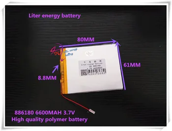 3.7V 6600mAH 886180 ( polymer lithium ion / Li-ion battery ) for tablet pc POWERBANK DVD
3.7V 6600mAH 886180 ( polymer lithium ion / Li-ion battery ) for tablet pc POWERBANK DVD