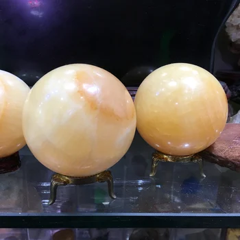 Natural yellow optical calcite stones sphere Iceland spar sphere quartz crystal rock provide energy Mineral Specimen
Natural yellow optical calcite stones sphere Iceland spar sphere quartz crystal rock provide energy Mineral Specimen