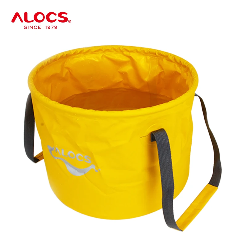 

ALOCS Lightweight 11L Portable Collapsible Bucket Folding Water Container Pail Wash Basin For Fishing Camping Gardening Picnic