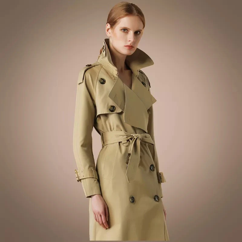 2019 new style women spring clothes apricot khaki two lines bottons lady Over Coat Long trench british outwear Plus Size XXL
2019 new style women spring clothes apricot khaki two lines bottons lady Over Coat Long trench british outwear Plus Size XXL