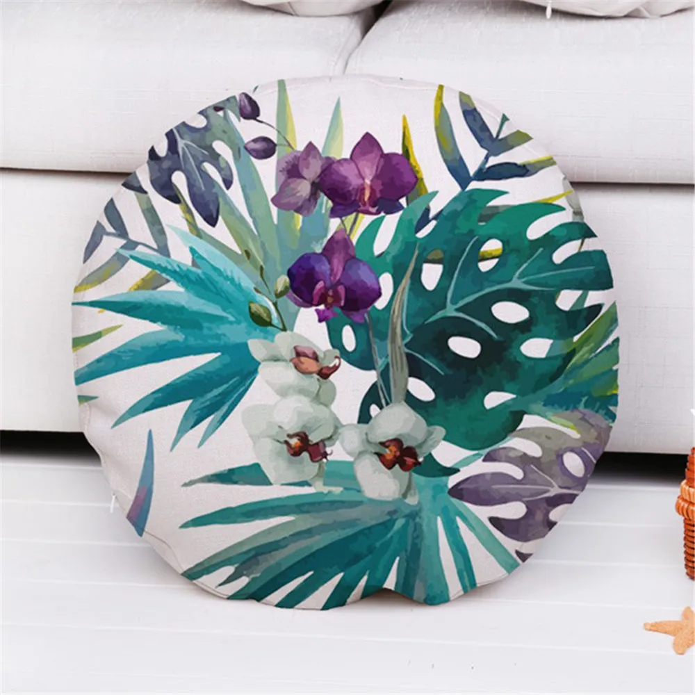 Round decorative throw pillow case cover green leaf leaves plant cushion cover for sofa home bedroom capa de almofadas 45xm
Round decorative throw pillow case cover green leaf leaves plant cushion cover for sofa home bedroom capa de almofadas 45xm