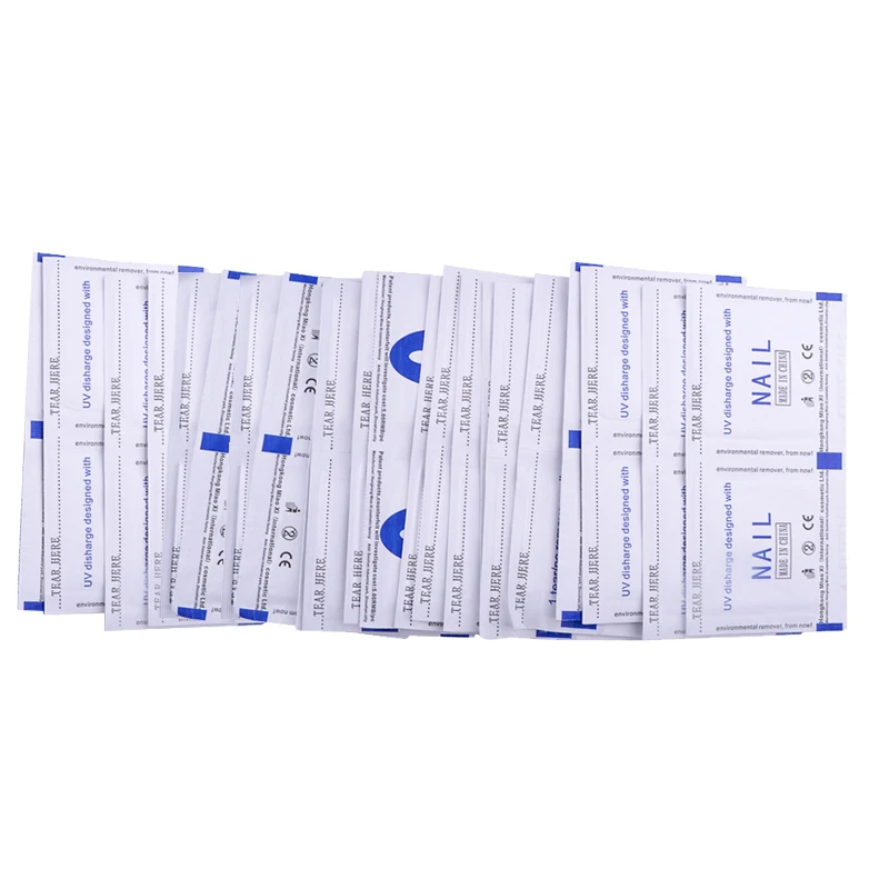HNM 50pcs Remover Wraps with Acetone Nail Art Soak Off Acrylic Gel Polish Removal Tools Wrap Cleaner | Красота и здоровье