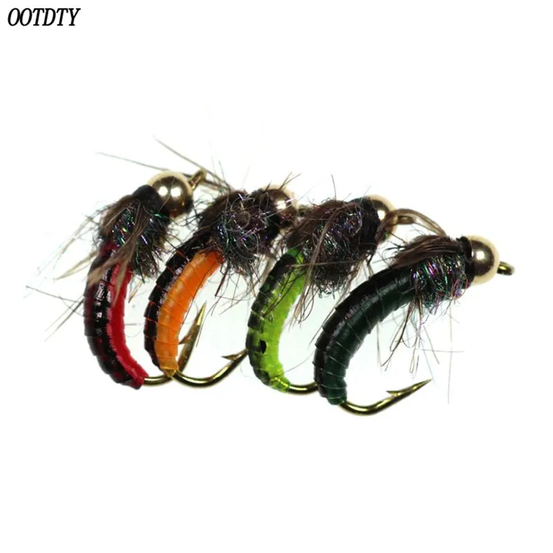 8 Pcs/pack Fly Fishing Hook Ice Silk Nymph Insect Bait Bronze Shoulder Fast Head Flying Caterpillar Carp Artificial Sucking Bait
8 Pcs/pack Fly Fishing Hook Ice Silk Nymph Insect Bait Bronze Shoulder Fast Head Flying Caterpillar Carp Artificial Sucking Bait